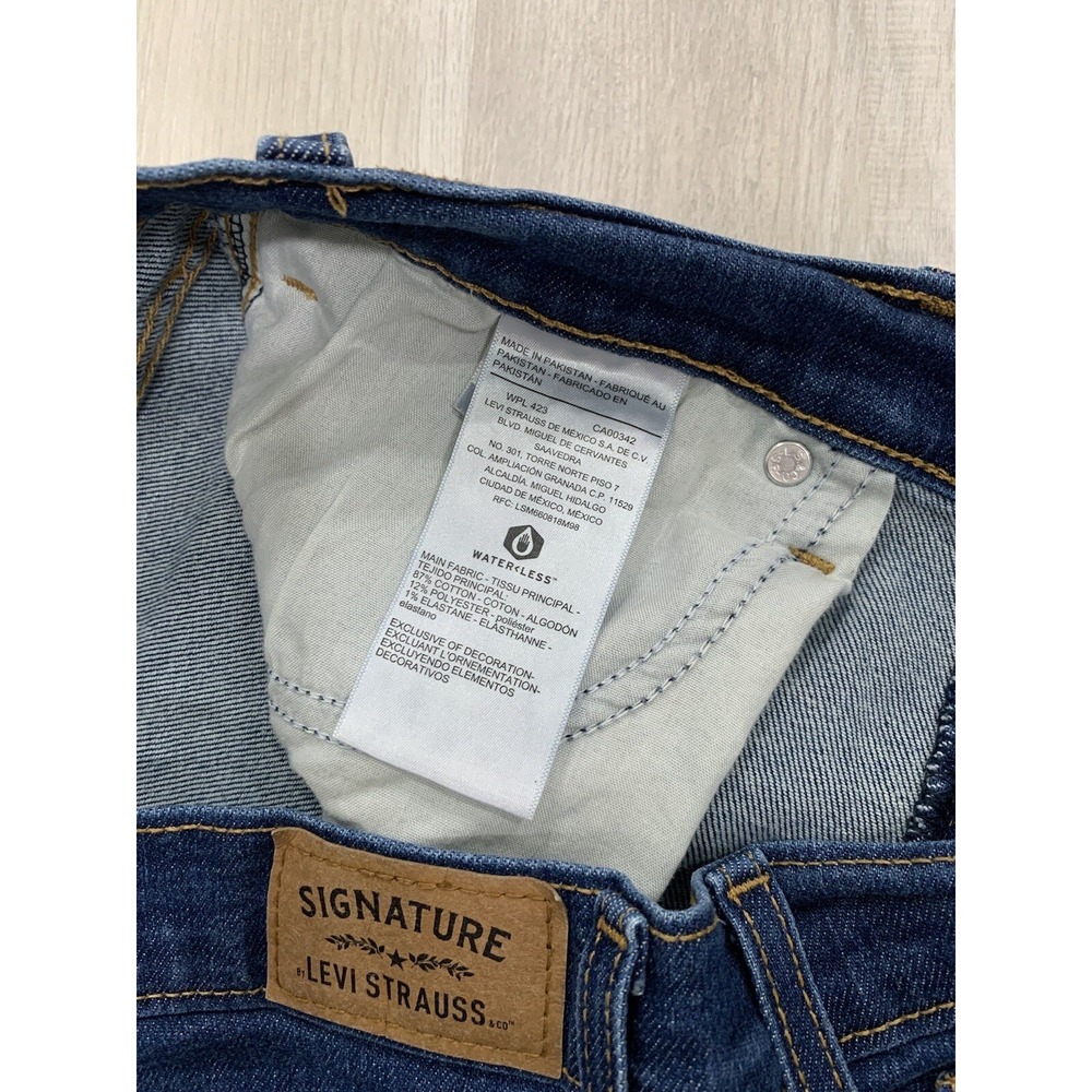 Levi Strauss Jeans Women Tag 12-W31 Approx 33x27 Heritage High Rise Skinny Denim - Picture 7 of 8